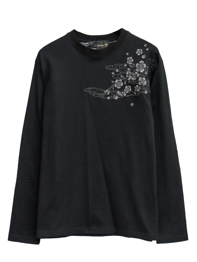 【絡繰魂・粋】“桜龍降臨”刺繍入りロンT