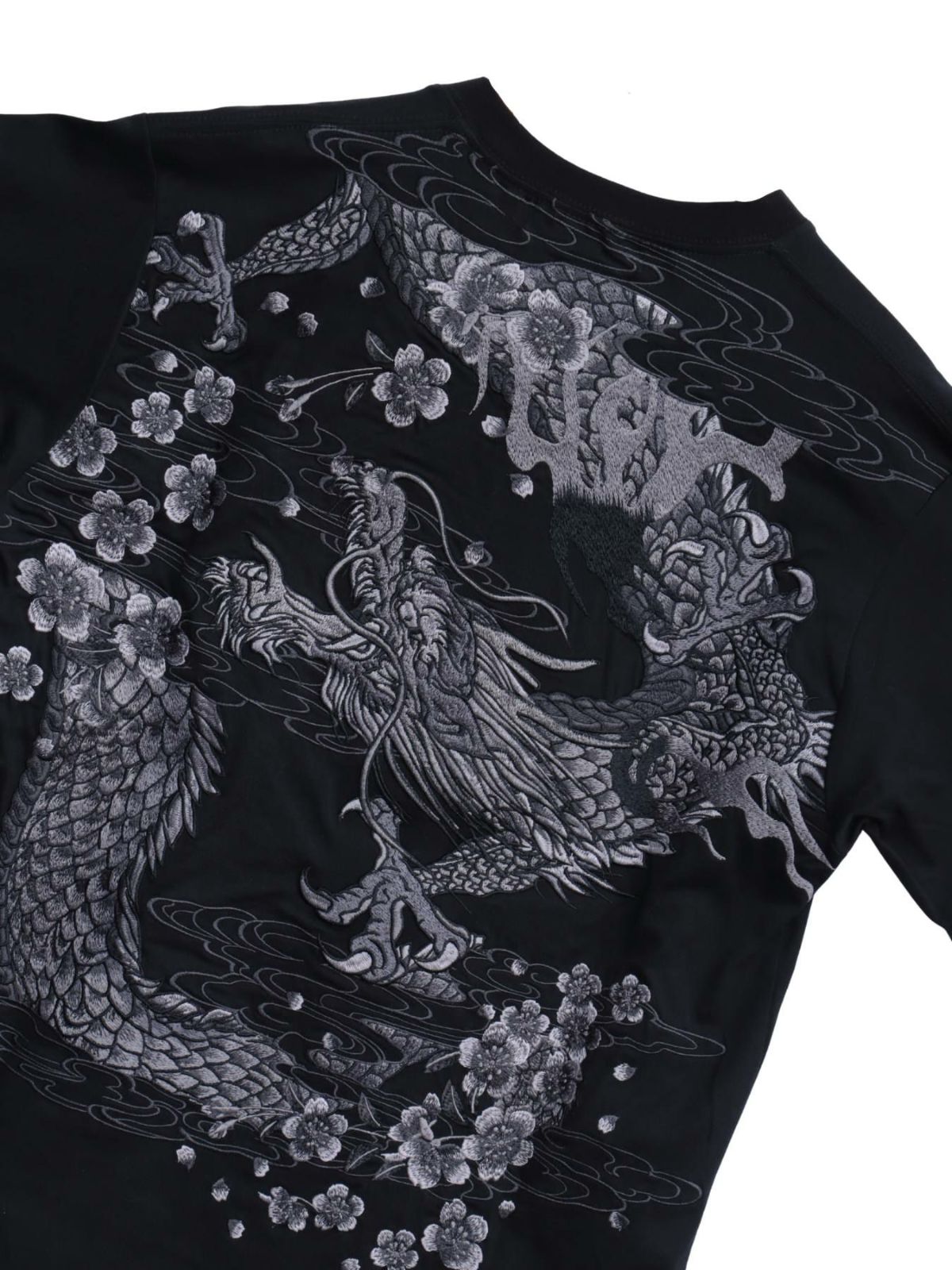【絡繰魂・粋】“桜龍降臨”刺繍入りロンT