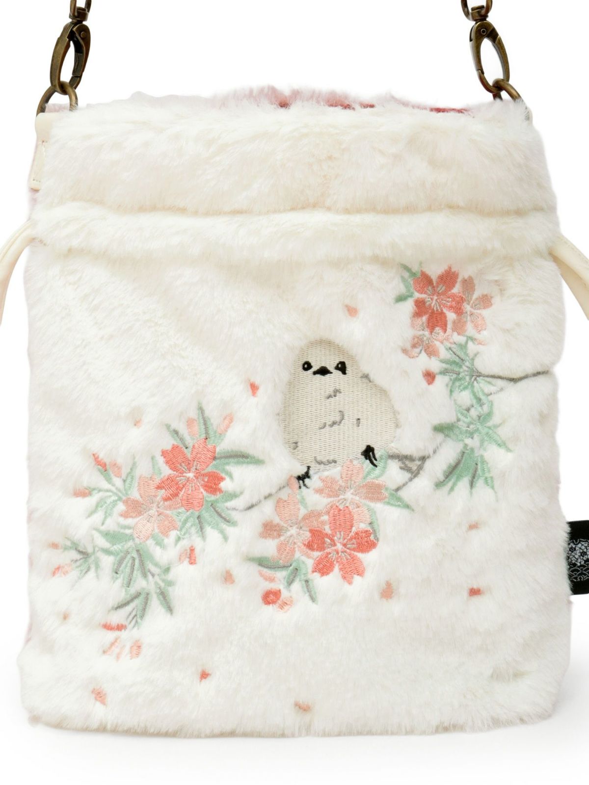 【雅結】シマエナガ 2WAY巾着バッグ