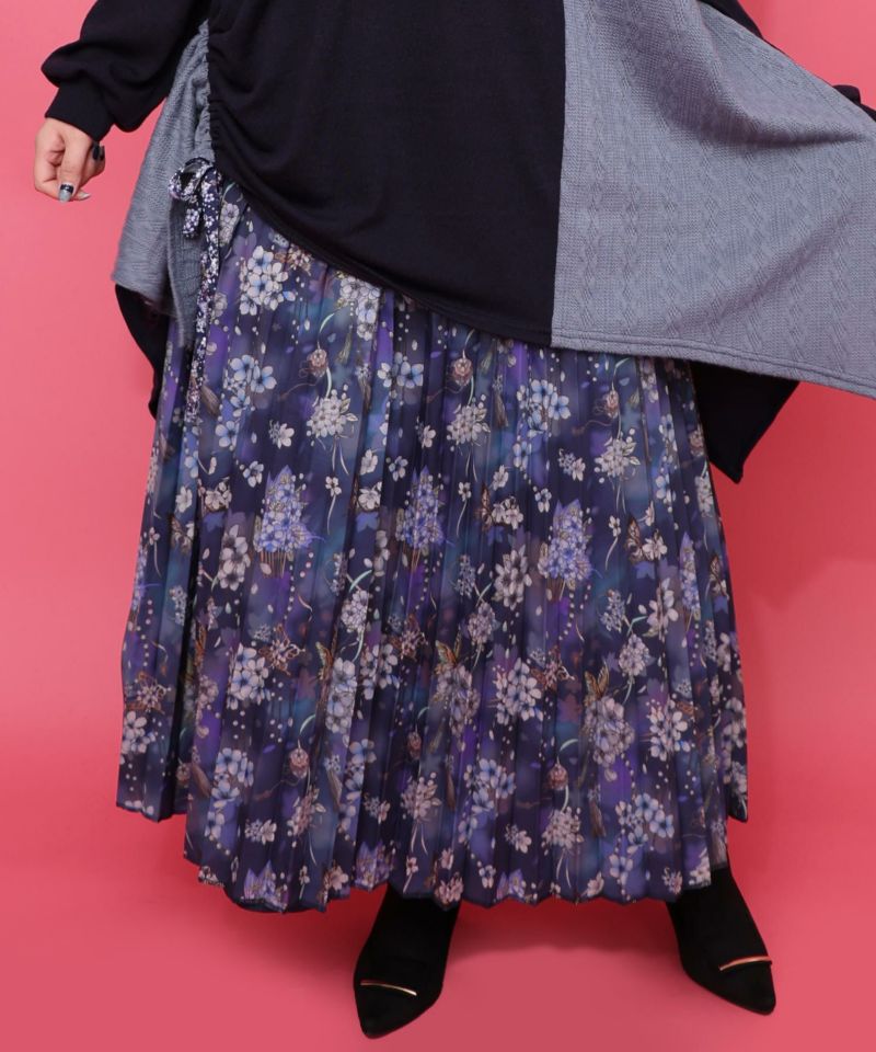 【雅結×iS ScoLar】コラボ 花蝶リバーシブルスカート