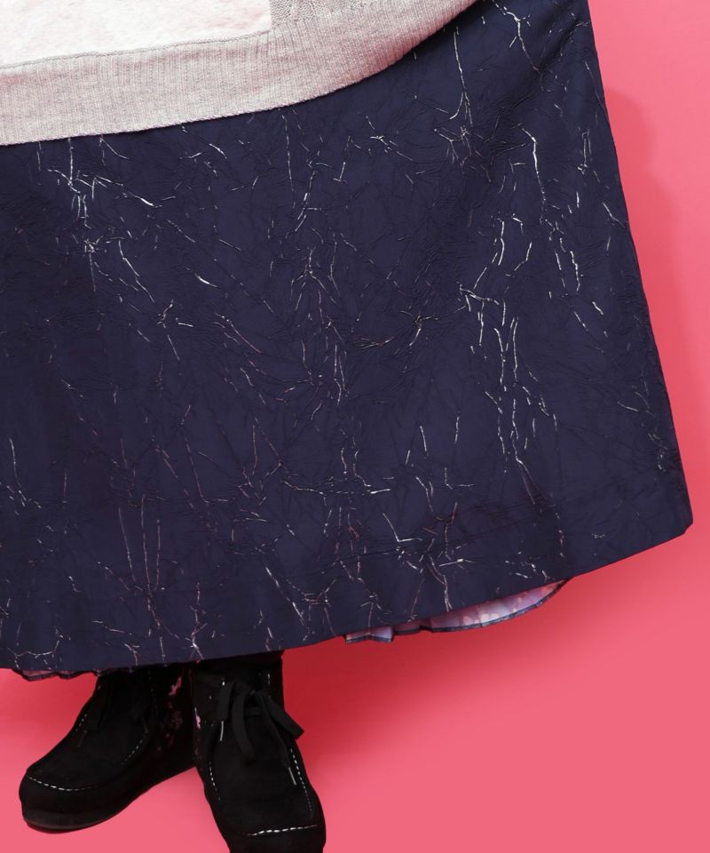 【雅結×iS ScoLar】コラボ 花蝶リバーシブルスカート