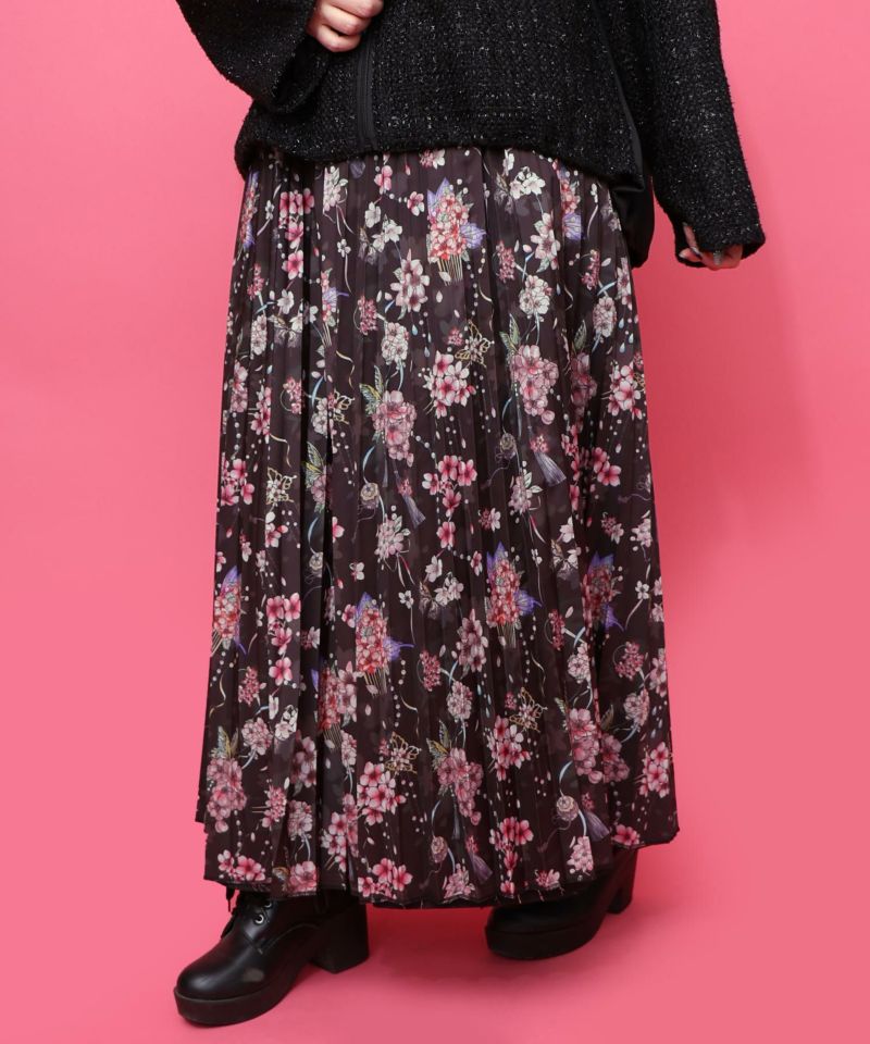 【雅結×iS ScoLar】コラボ 花蝶リバーシブルスカート