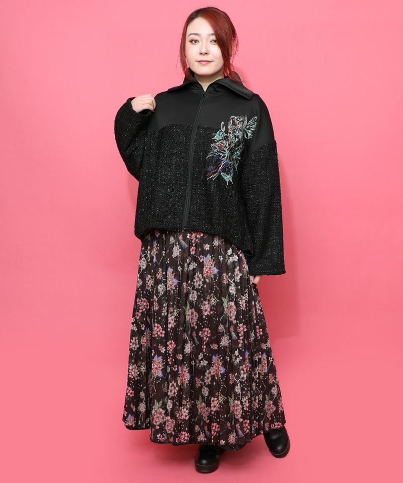 【雅結×iS ScoLar】コラボ 花蝶リバーシブルスカート