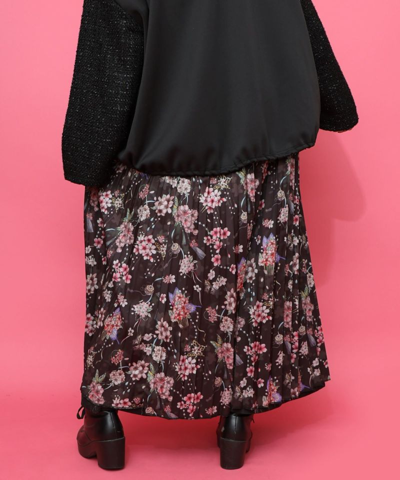 【雅結×iS ScoLar】コラボ 花蝶リバーシブルスカート