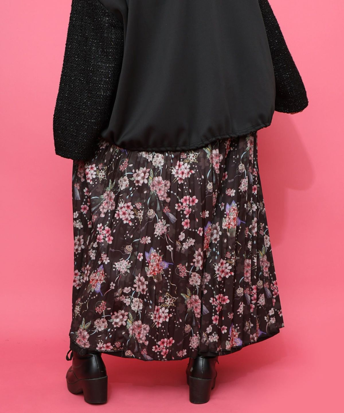 【雅結×iS ScoLar】コラボ 花蝶リバーシブルスカート