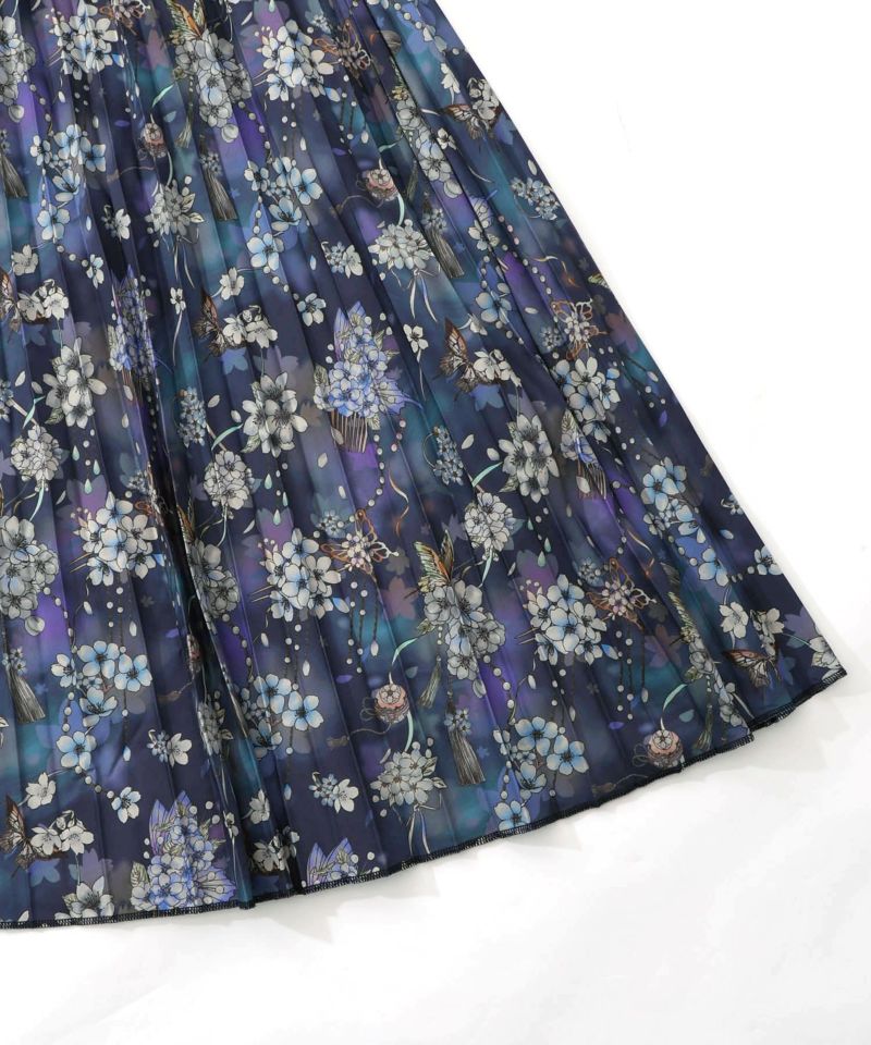 【雅結×iS ScoLar】コラボ 花蝶リバーシブルスカート