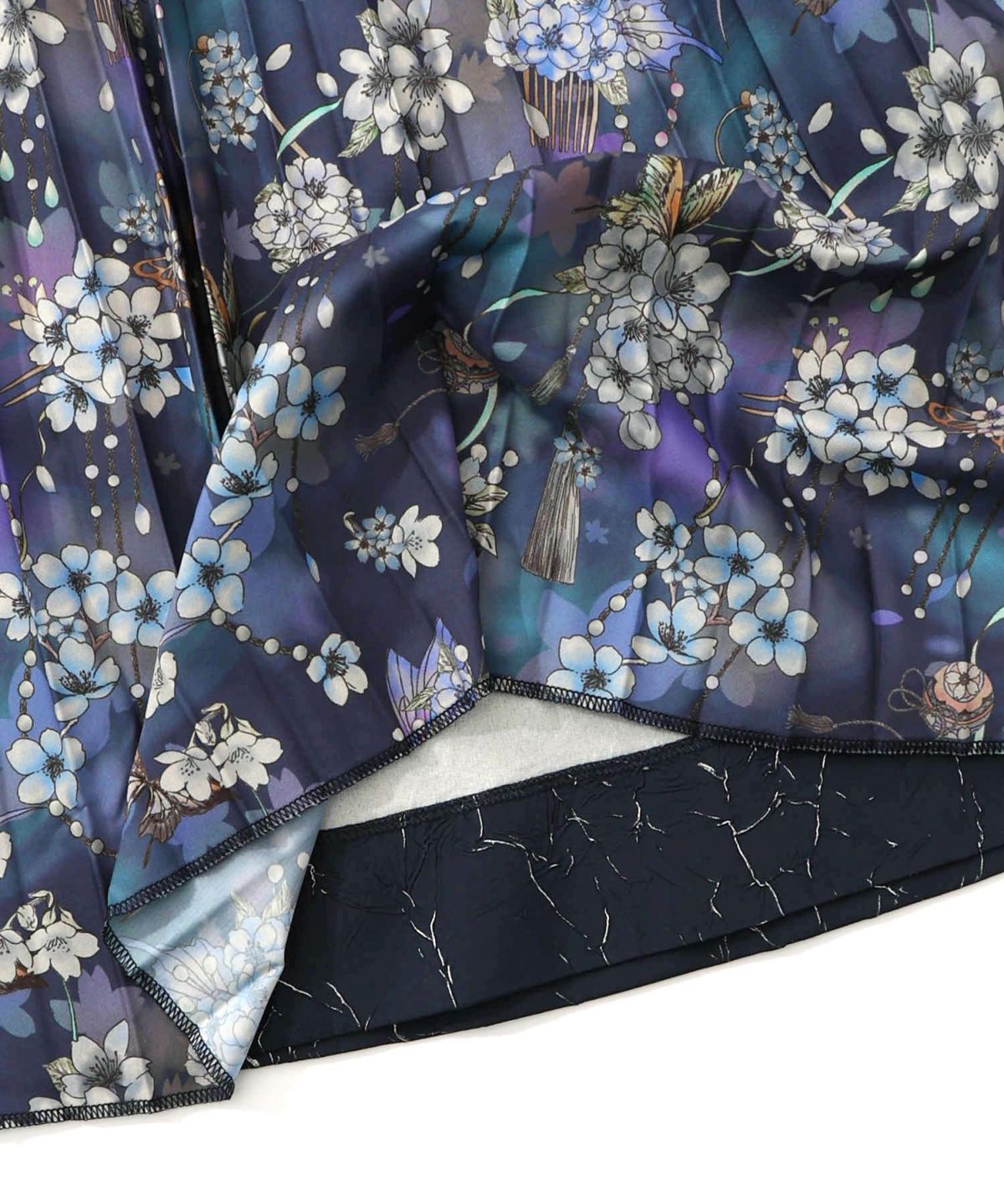 【雅結×iS ScoLar】コラボ 花蝶リバーシブルスカート