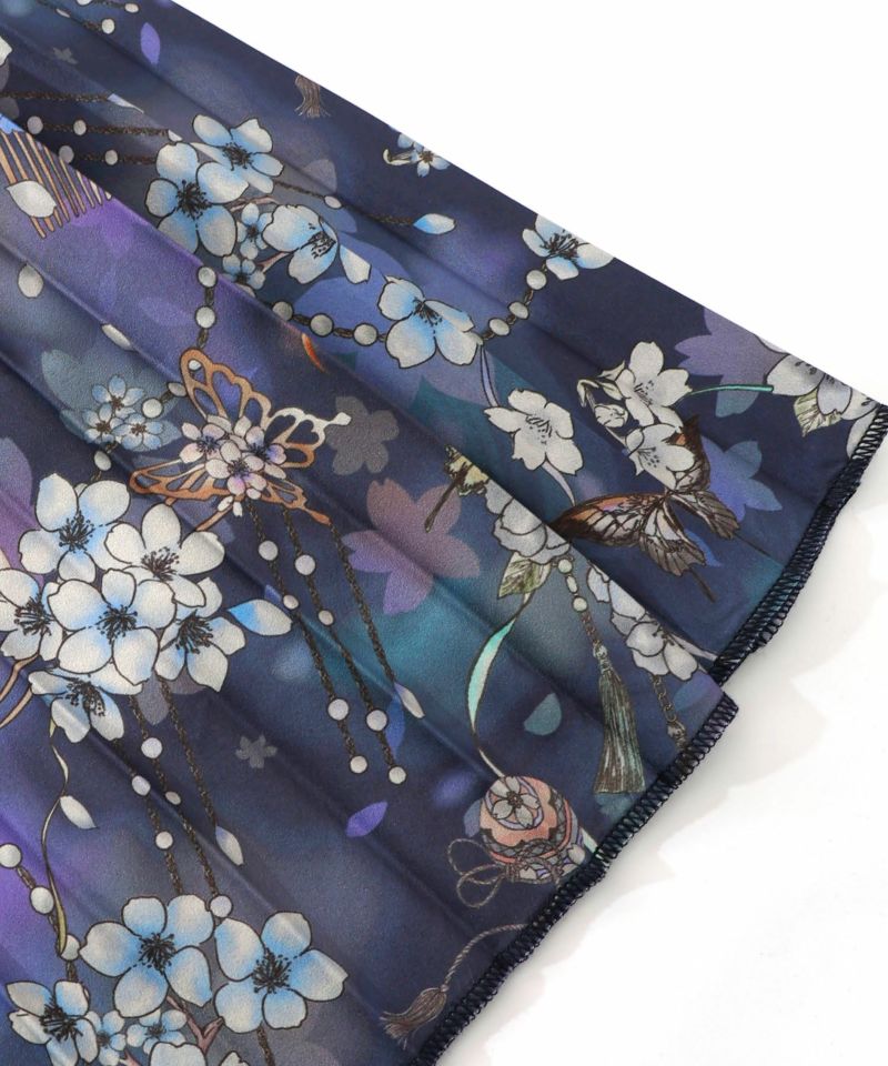 【雅結×iS ScoLar】コラボ 花蝶リバーシブルスカート