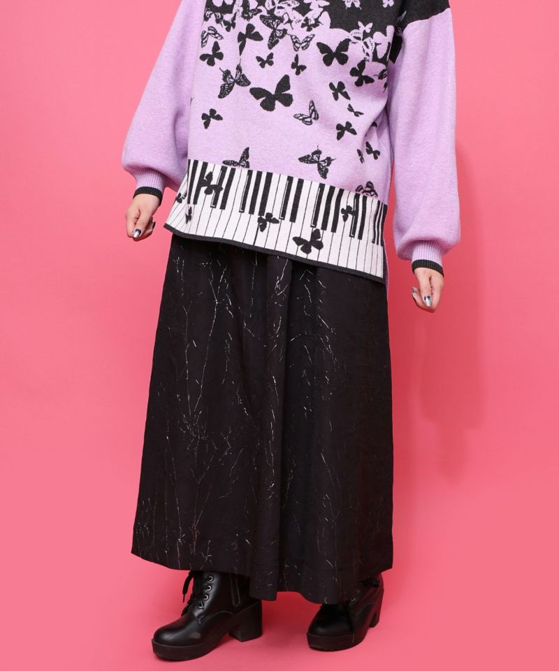 【雅結×iS ScoLar】コラボ 花蝶リバーシブルスカート