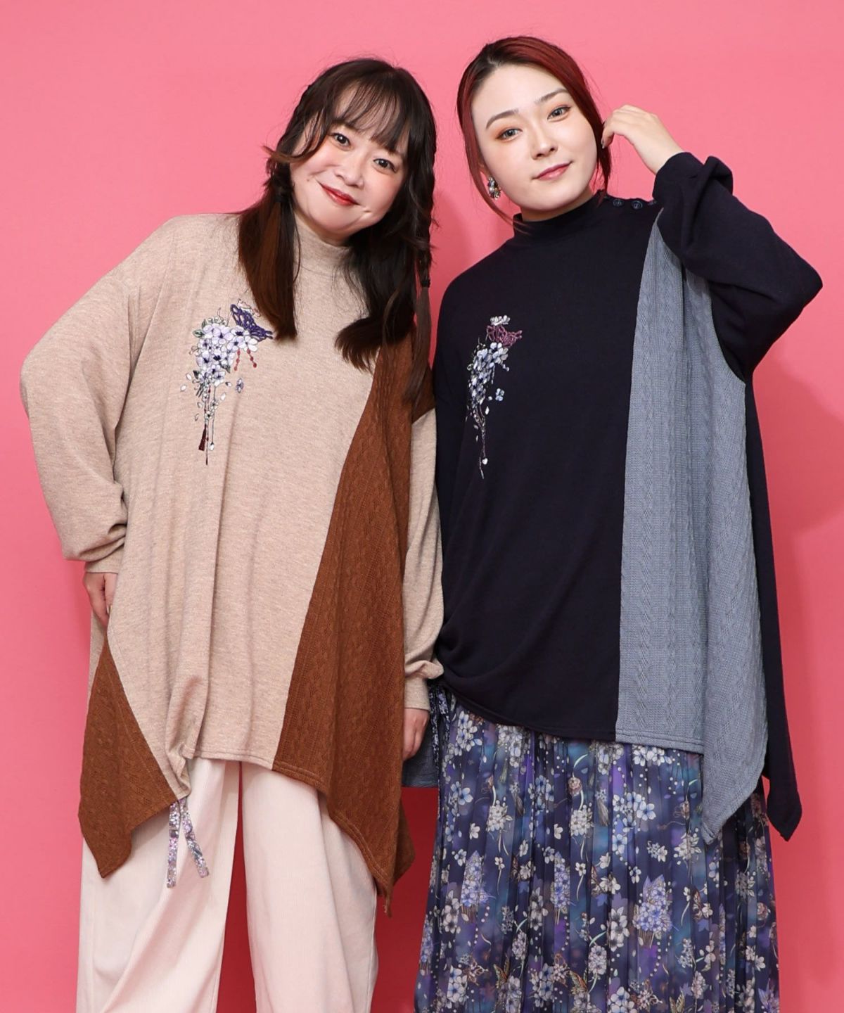 【雅結×iS ScoLar】コラボ 異素材切替プルオーバー