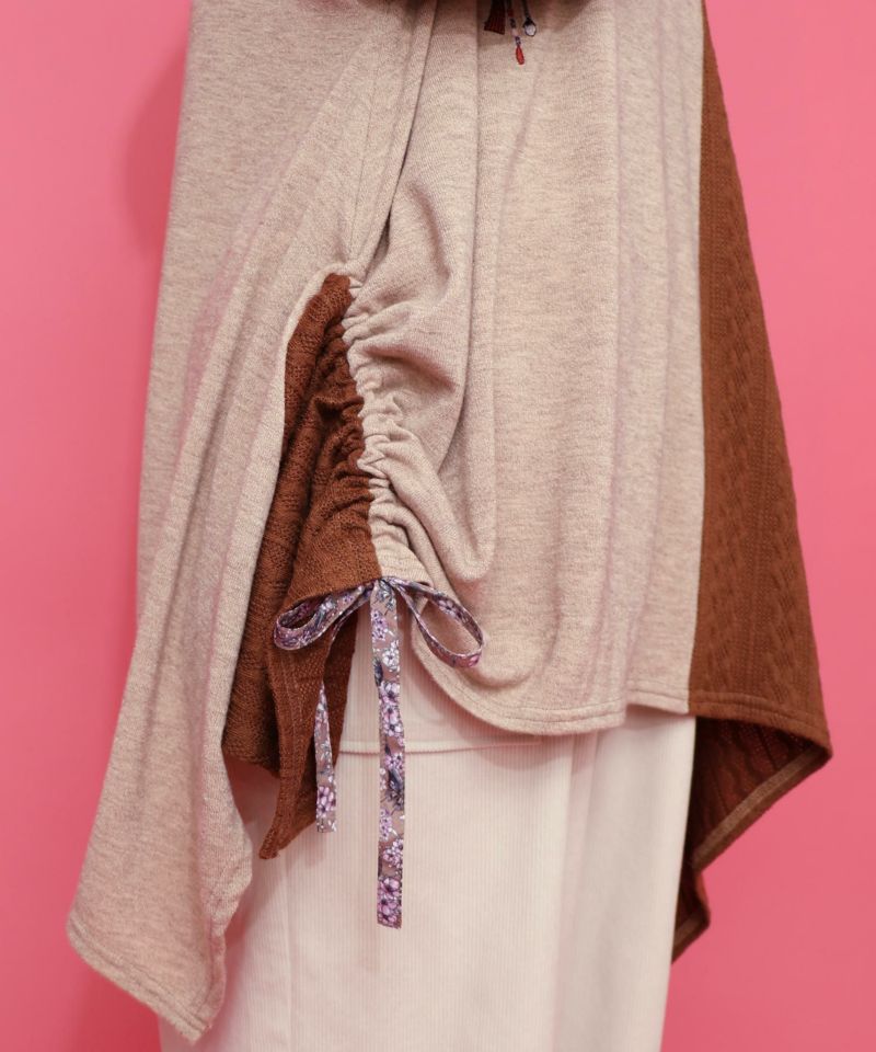 【雅結×iS ScoLar】コラボ 異素材切替プルオーバー