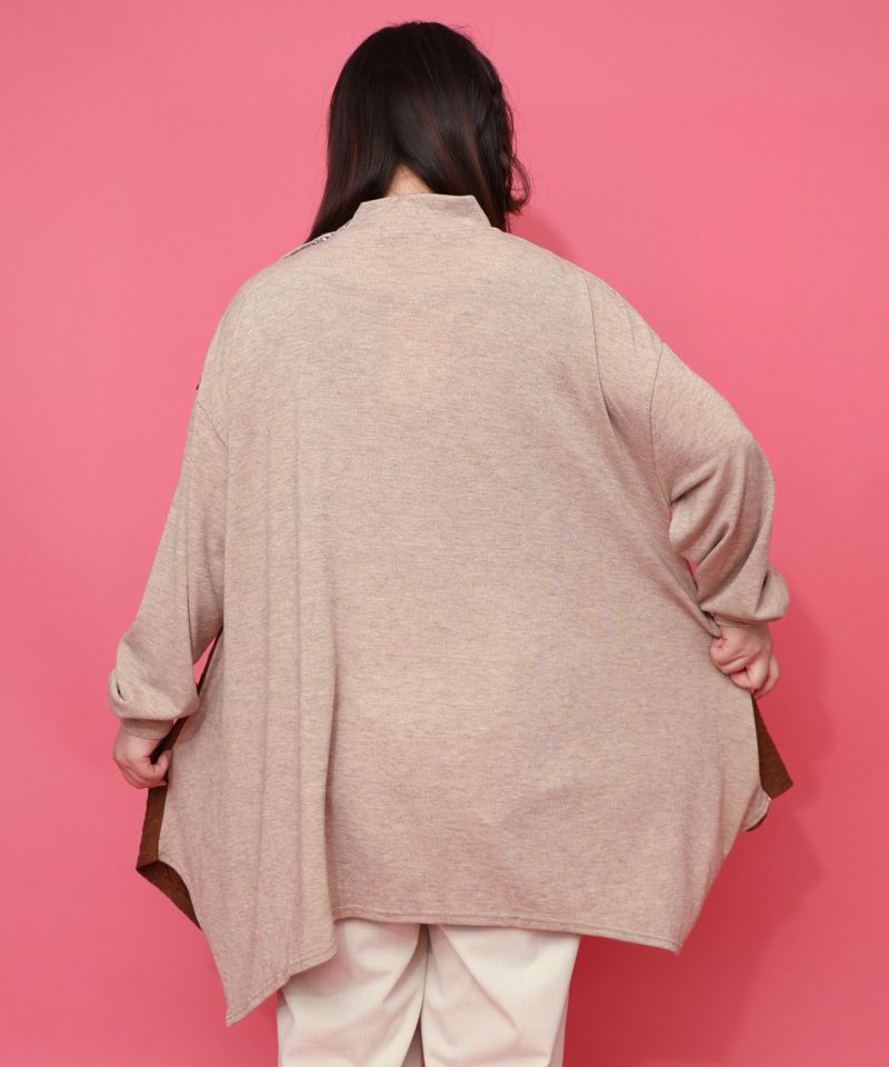 【雅結×iS ScoLar】コラボ 異素材切替プルオーバー