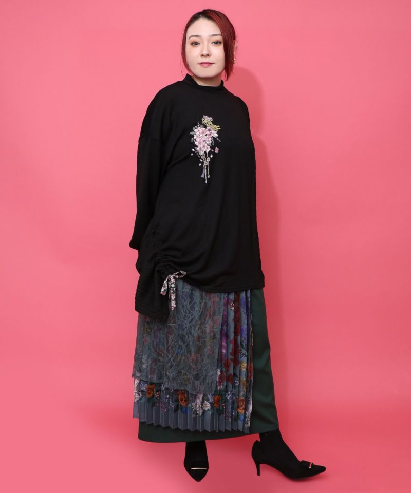 【雅結×iS ScoLar】コラボ 異素材切替プルオーバー