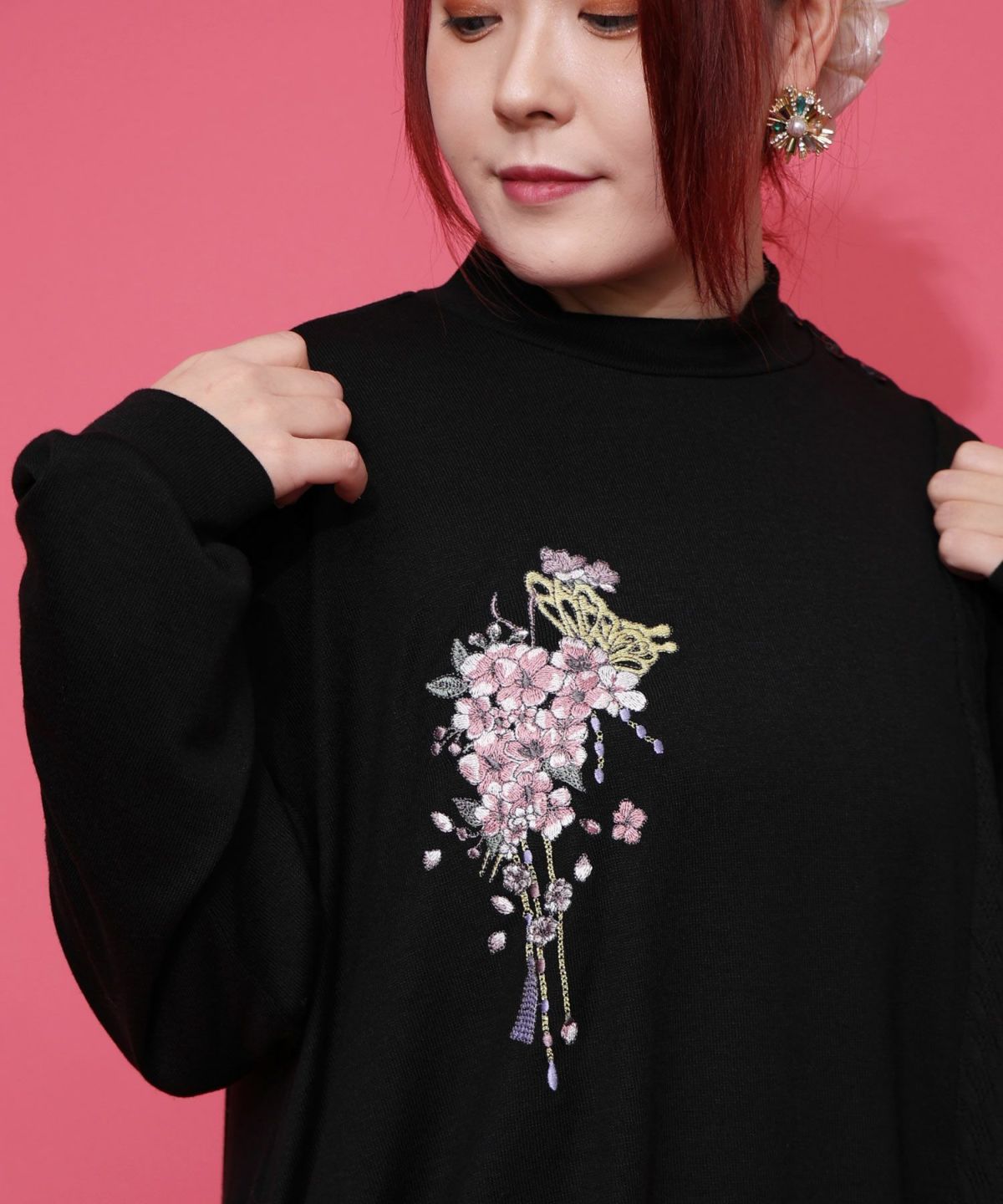 【雅結×iS ScoLar】コラボ 異素材切替プルオーバー