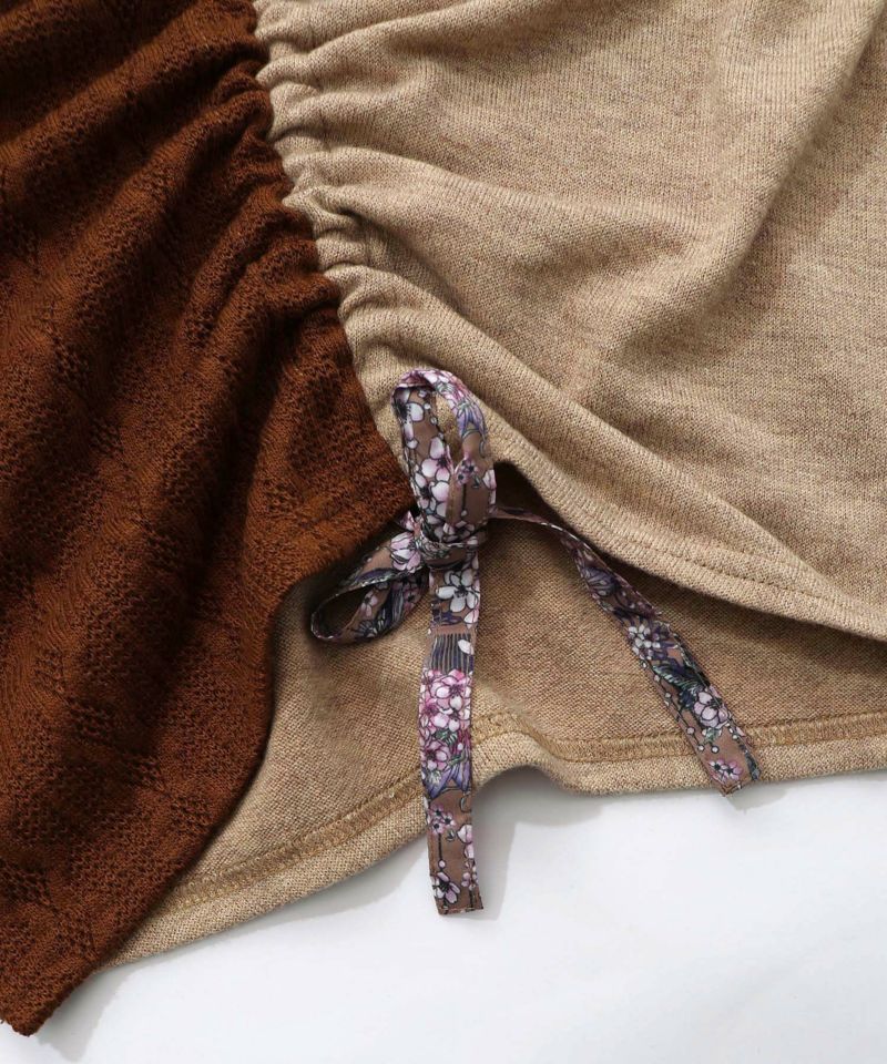 【雅結×iS ScoLar】コラボ 異素材切替プルオーバー