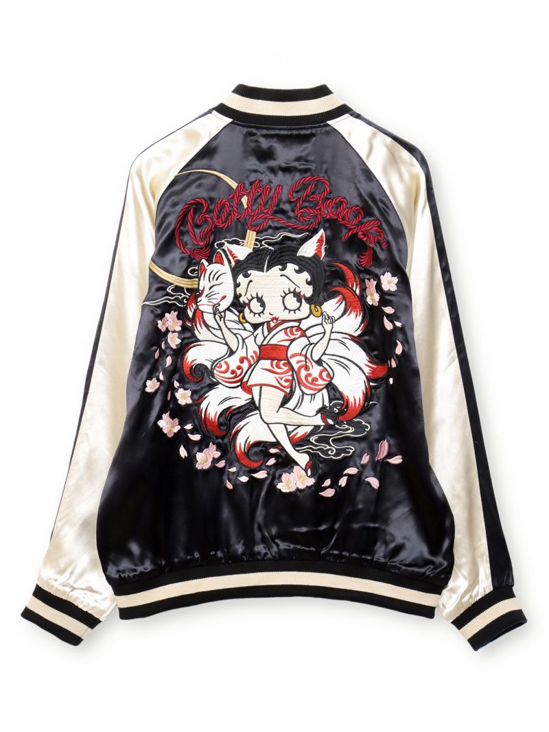 【BETTY BOOP】“九尾ベティ”総刺リバーシブルスカジャン