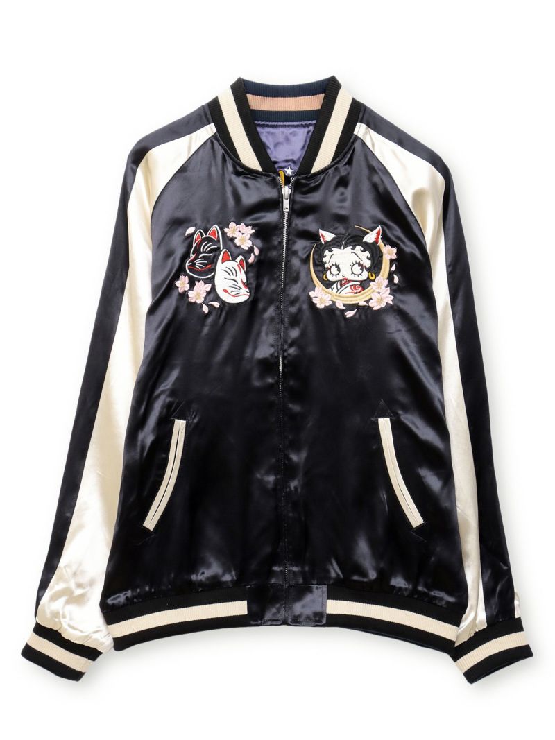 【BETTY BOOP】“九尾ベティ”総刺リバーシブルスカジャン