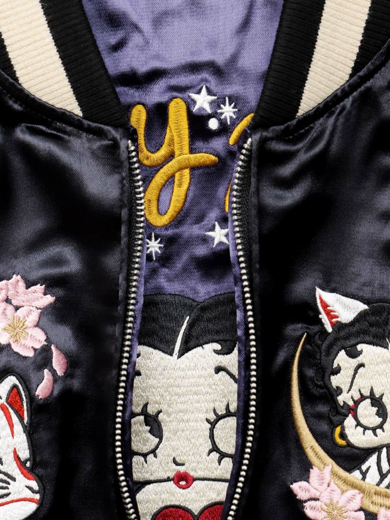【BETTY BOOP】“九尾ベティ”総刺リバーシブルスカジャン