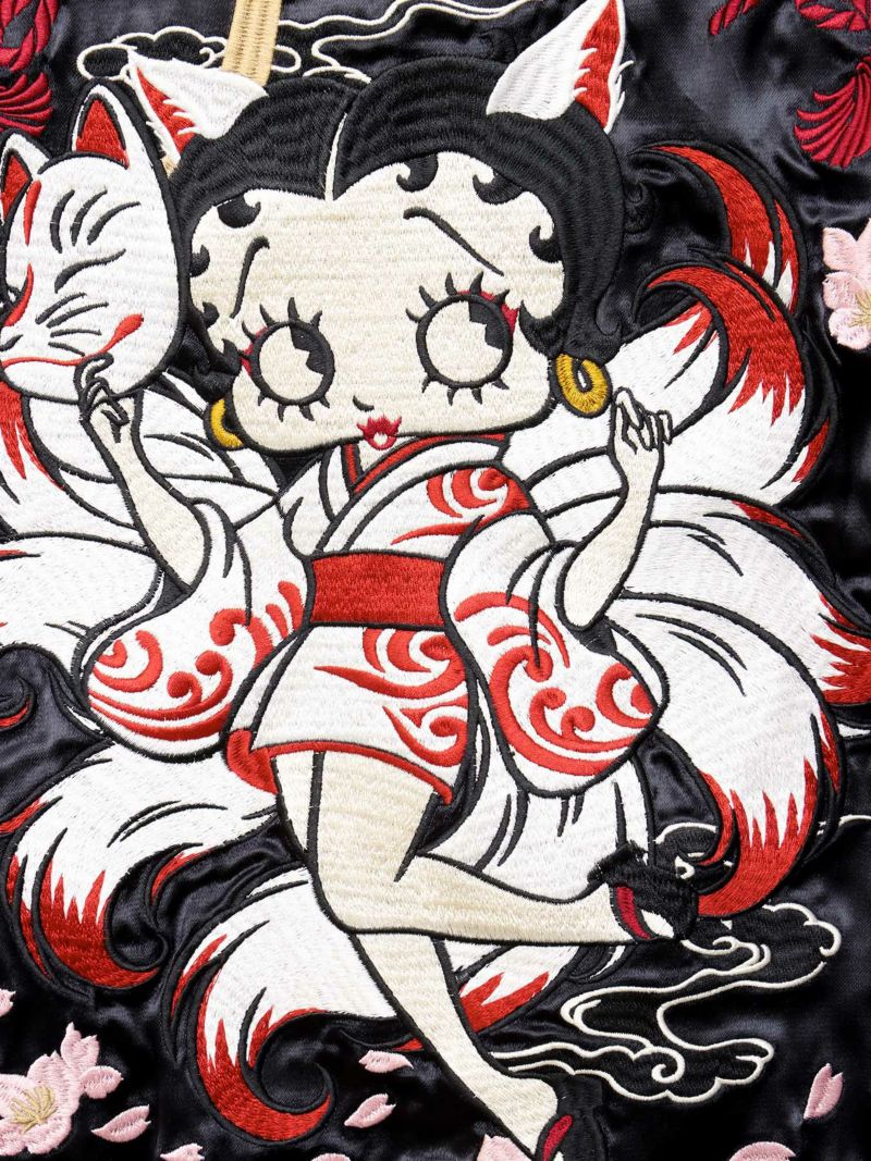 【BETTY BOOP】“九尾ベティ”総刺リバーシブルスカジャン