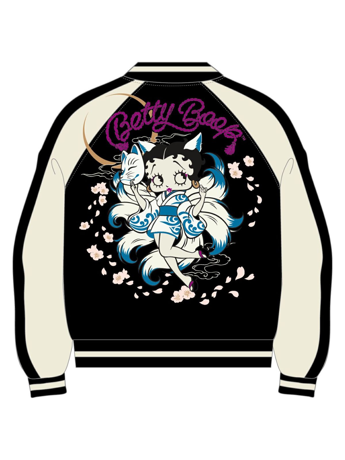 【BETTY BOOP】“九尾ベティ”総刺リバーシブルスカジャン