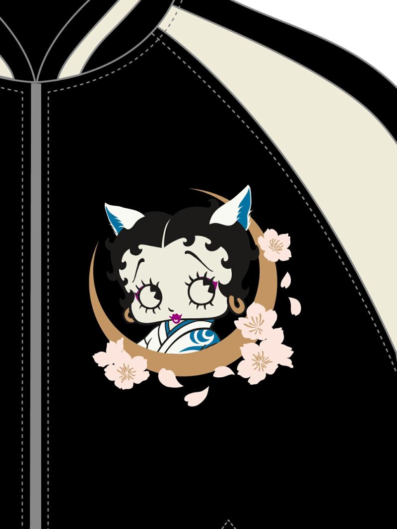 【BETTY BOOP】“九尾ベティ”総刺リバーシブルスカジャン