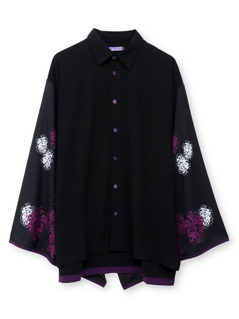 【雅結 -EN-】“彼岸花”昇華転写振袖シャツ