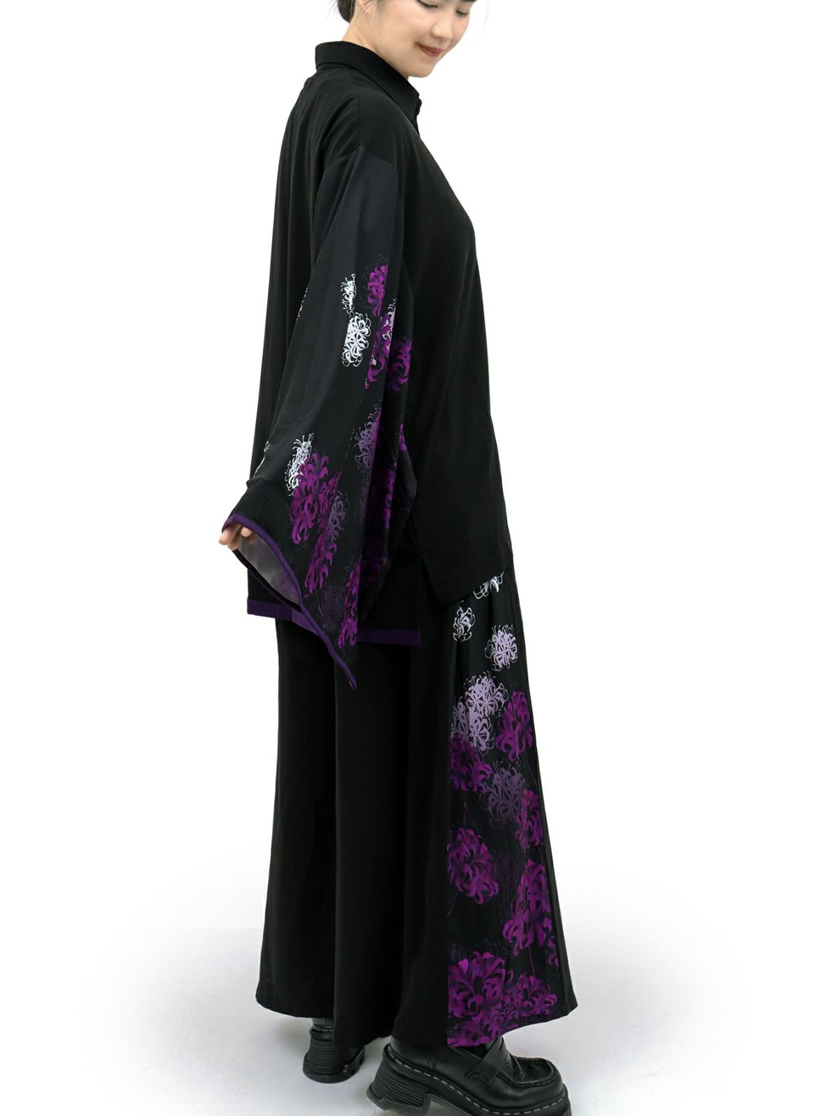 【雅結 -EN-】“彼岸花”昇華転写振袖シャツ