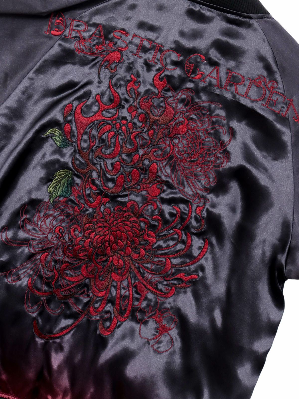 【DRASTIC GARDEN】“火炎ノ菊”刺繍入りリバーシブルスカジャン