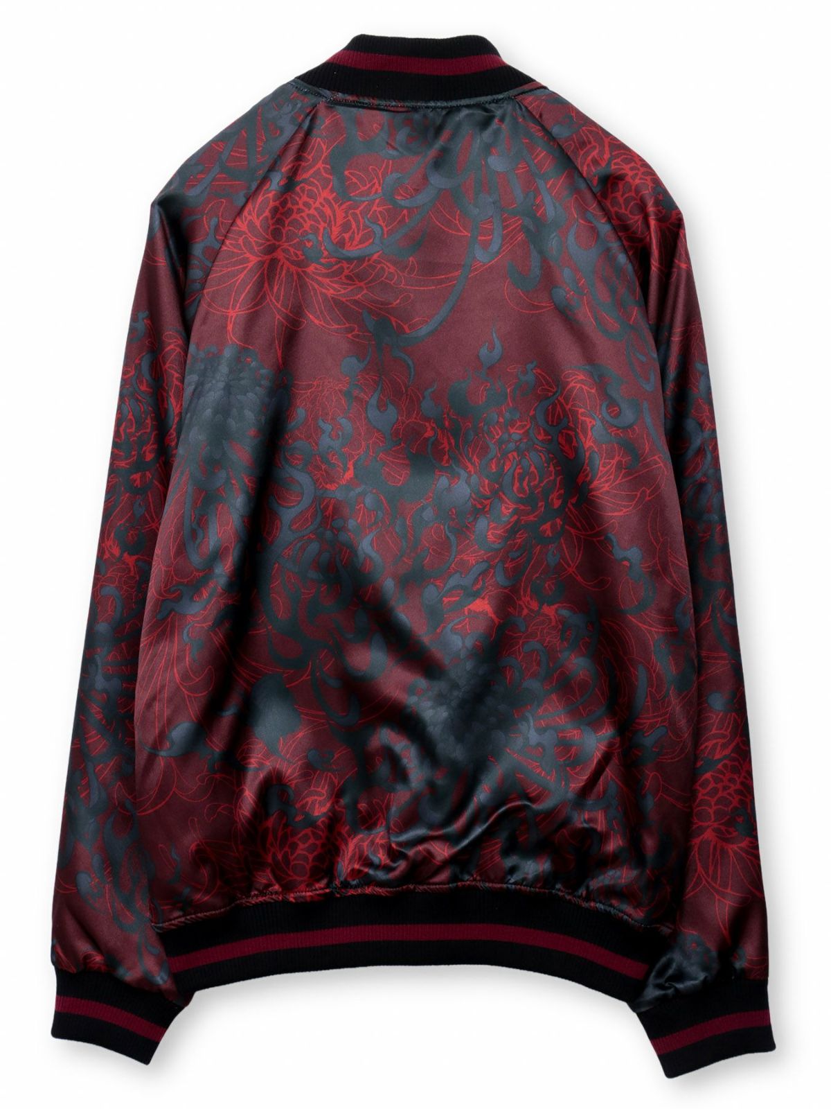 【DRASTIC GARDEN】“火炎ノ菊”刺繍入りリバーシブルスカジャン