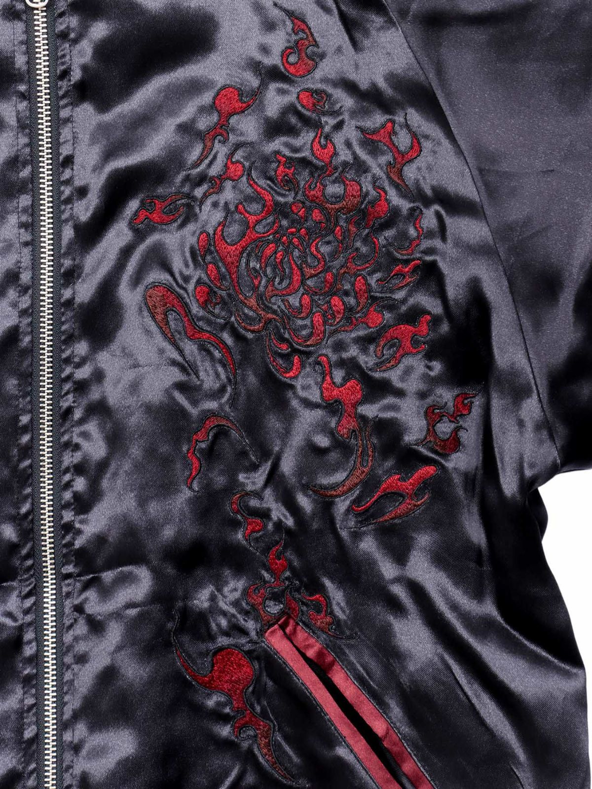 【DRASTIC GARDEN】“火炎ノ菊”刺繍入りリバーシブルスカジャン