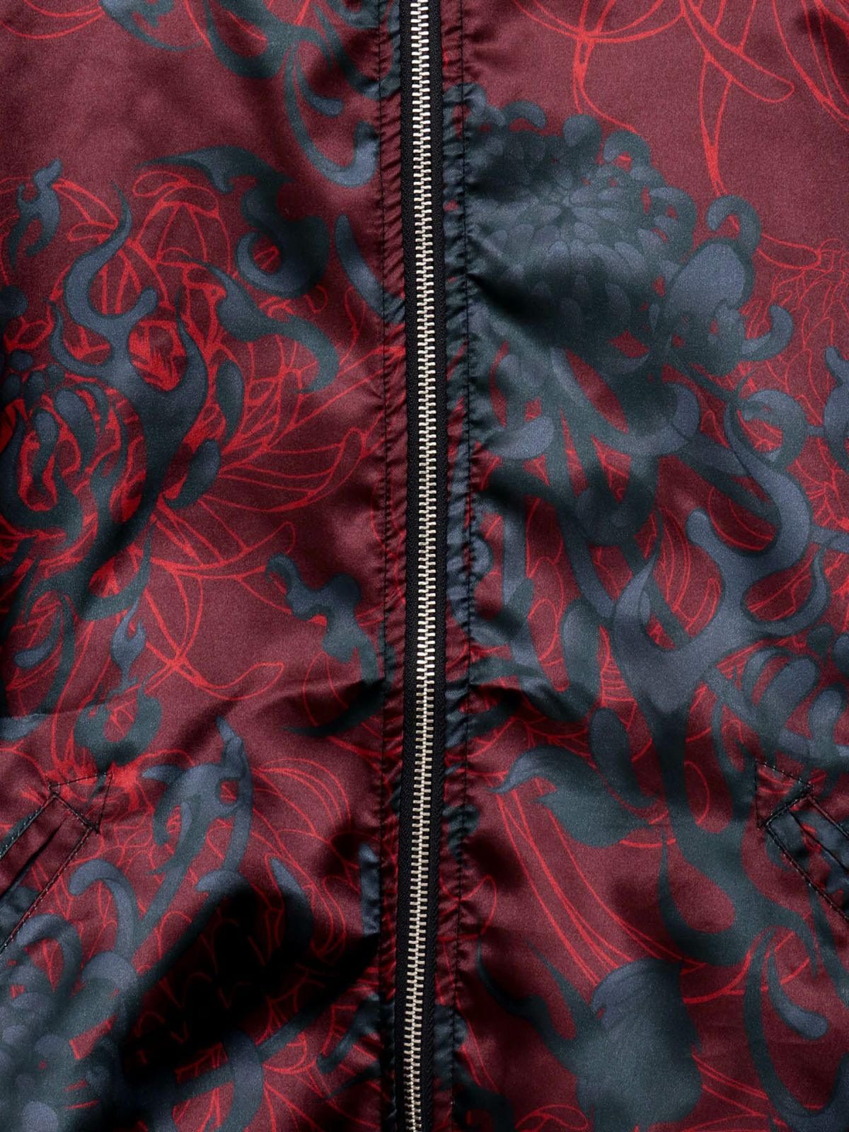 【DRASTIC GARDEN】“火炎ノ菊”刺繍入りリバーシブルスカジャン