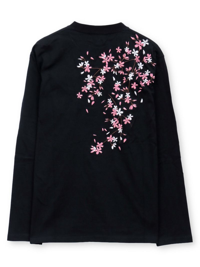 【絡繰魂】“桜吹雪”刺入りロンT