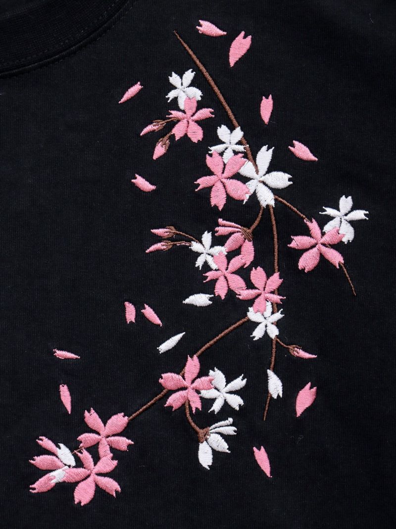 【絡繰魂】“桜吹雪”刺入りロンT