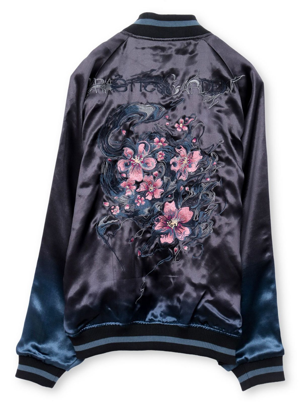 【DRASTIC GARDEN】“煙ノ桜”刺繍入りリバーシブルスカジャン