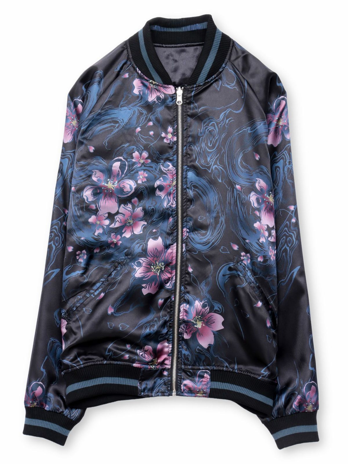 【DRASTIC GARDEN】“煙ノ桜”刺繍入りリバーシブルスカジャン