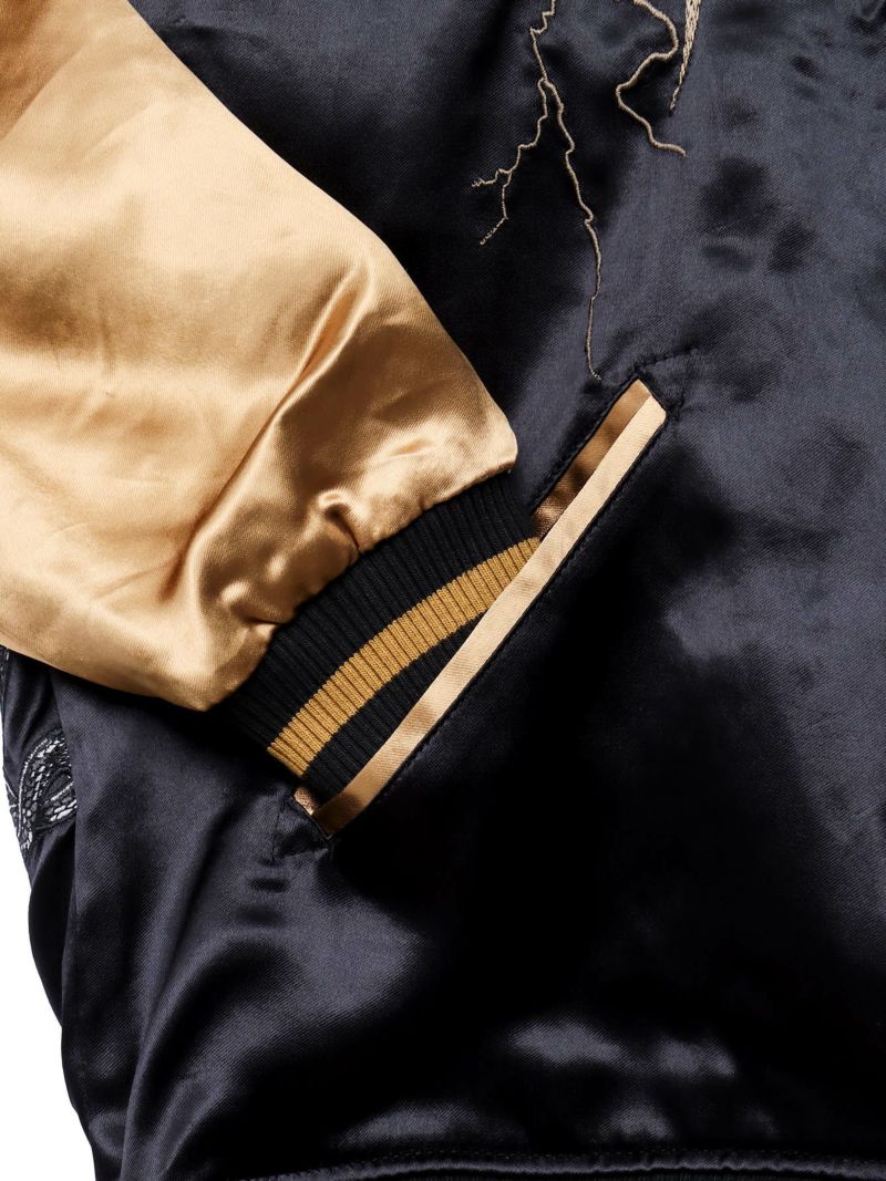 【絡繰魂・頂】“四神と麒麟”総刺リバーシブルスカジャン〔別注〕