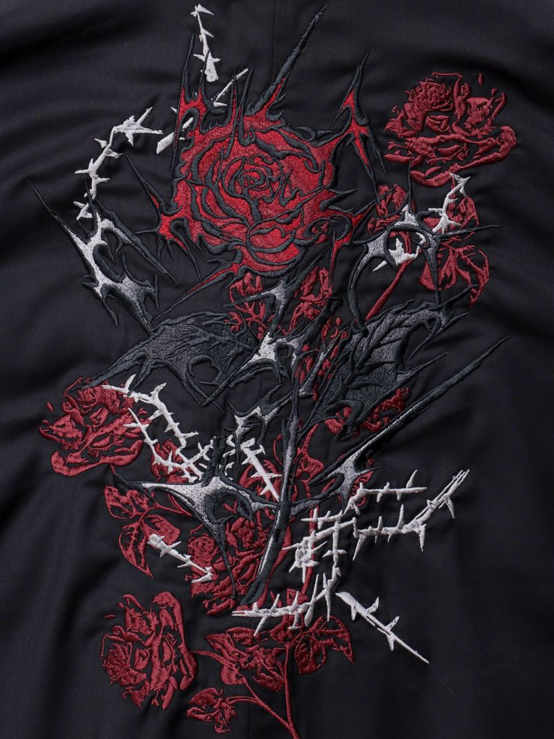 【DRASTIC GARDEN】“稲妻ノ薔薇”総刺繍BIGテーラードジャケット