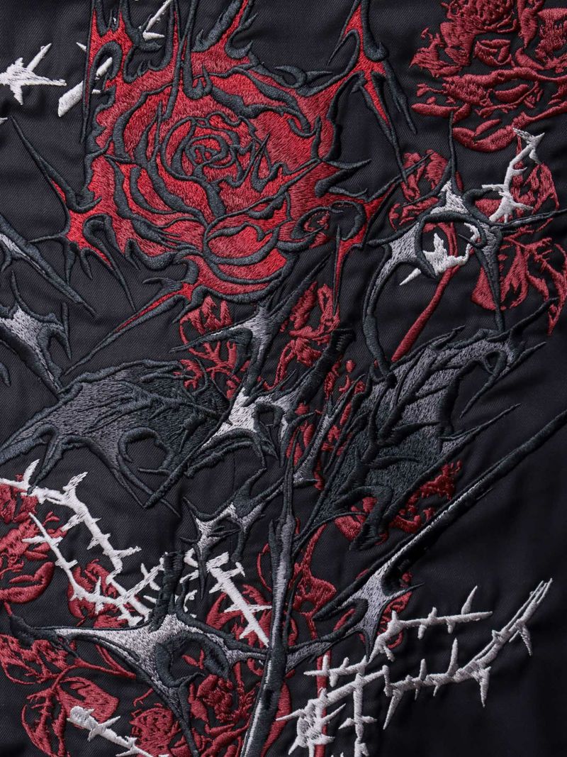【DRASTIC GARDEN】“稲妻ノ薔薇”総刺繍BIGテーラードジャケット