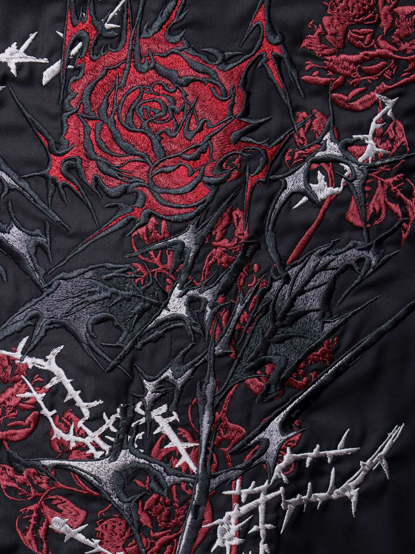 【DRASTIC GARDEN】“稲妻ノ薔薇”総刺繍BIGテーラードジャケット