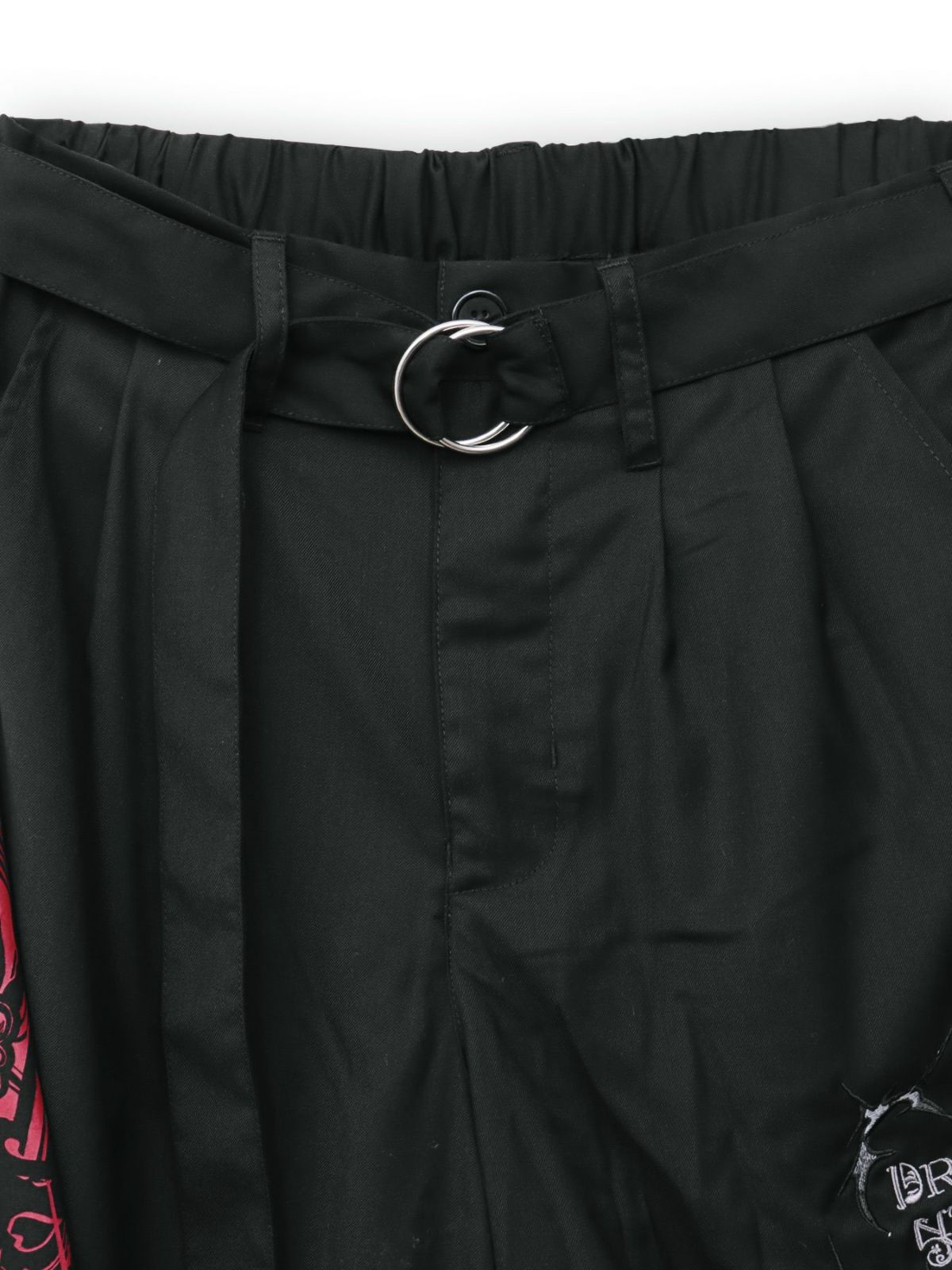 【DRASTIC GARDEN】“稲妻ノ薔薇”総刺繍ワイドパンツ