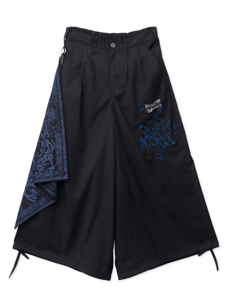 【DRASTIC GARDEN】“火炎ノ菊”総刺繍ワイドパンツ