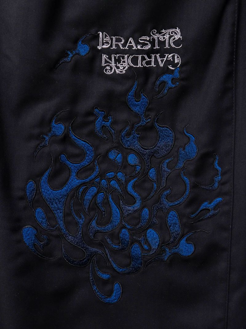 【DRASTIC GARDEN】“火炎ノ菊”総刺繍ワイドパンツ