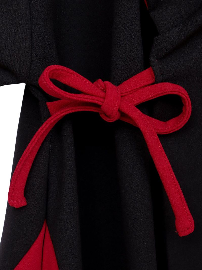 【雅結 -EN-】“九尾”刺繍入りキモノスリーブ8分袖 変形シャツ