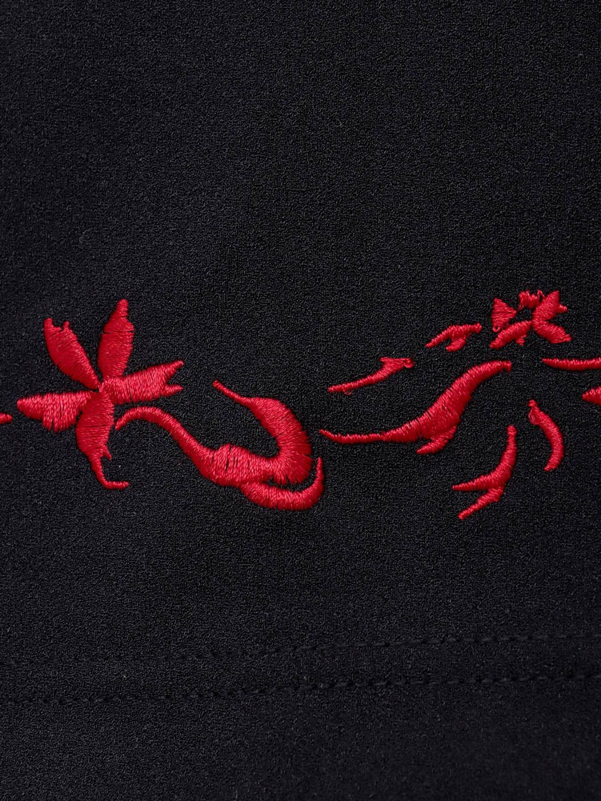  【雅結 -EN-】桜刺繍 キモノスリーブロンT