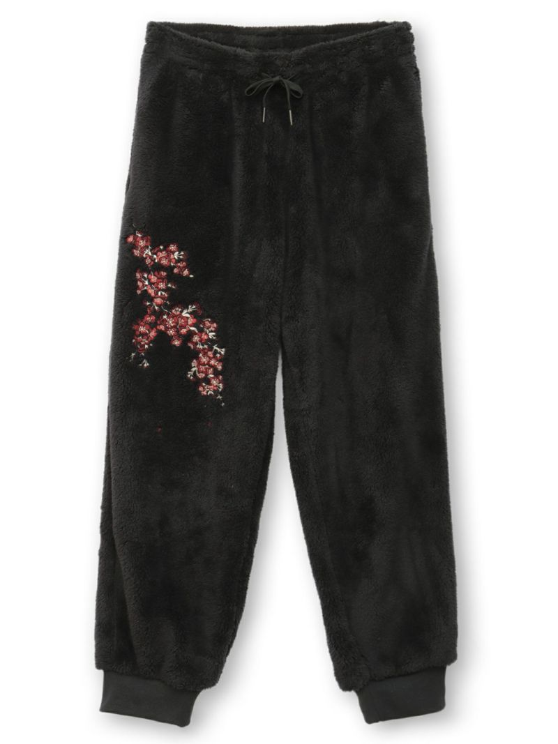 【雅結】桜刺繍ZIPパーカーアンサンブル