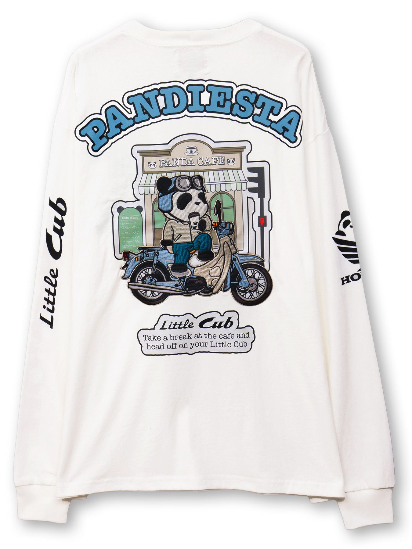【HONDA×PANDIESTA JAPAN】“LITTLE CUB”刺繍入りロンT