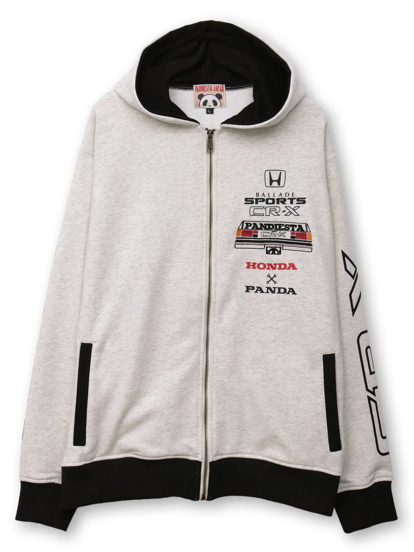 【HONDA×PANDIESTA JAPAN】“CR-X メカニック”刺繍入りZIPパーカー