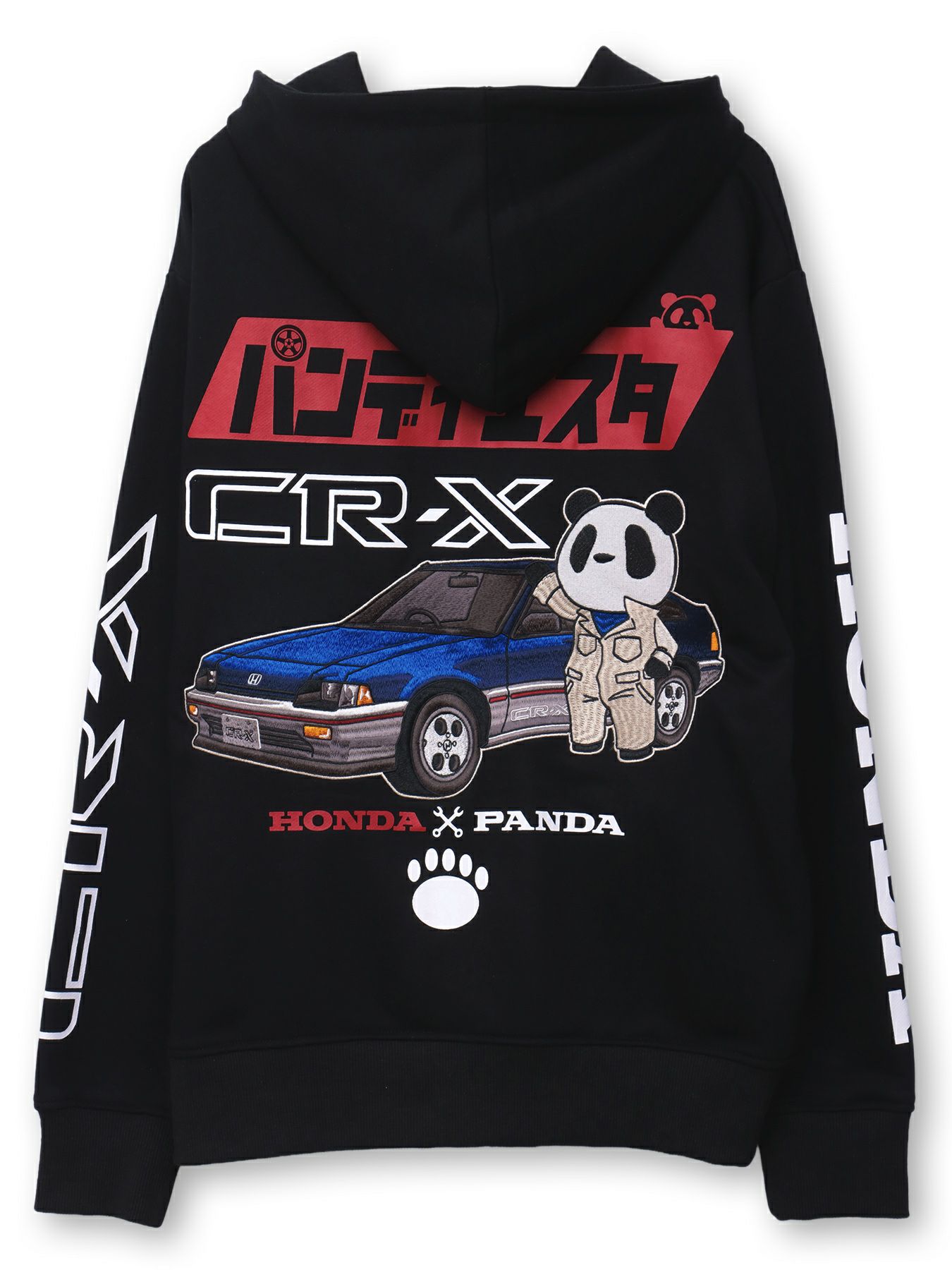 【HONDA×PANDIESTA JAPAN】“CR-X メカニック”刺繍入りZIPパーカー