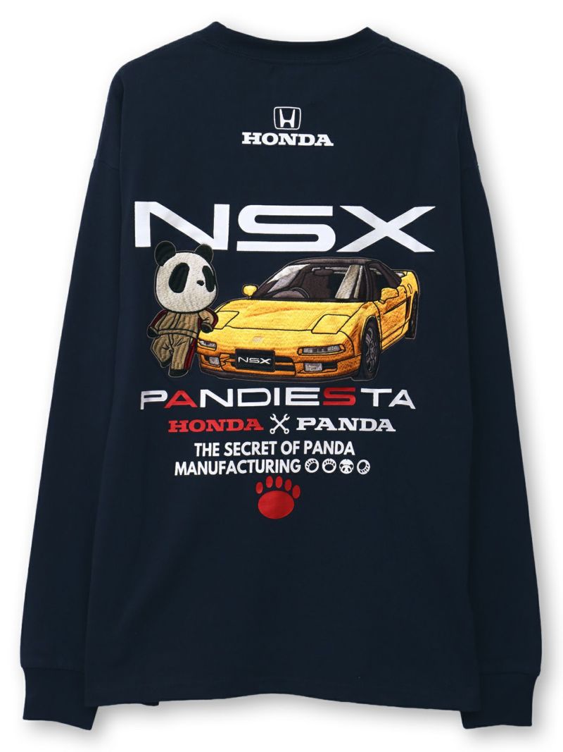 【HONDA×PANDIESTA JAPAN】“NSX オートワークス”刺繍入りロンT