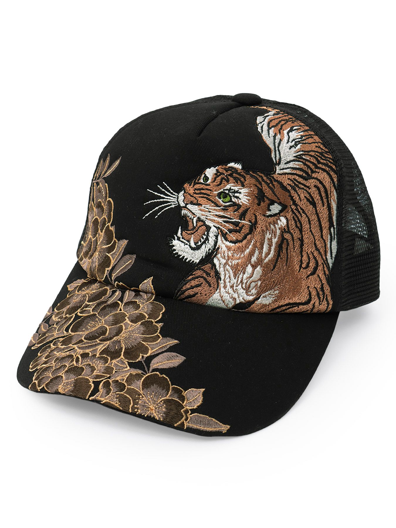 【絡繰魂】和柄刺繍入りメッシュキャップ